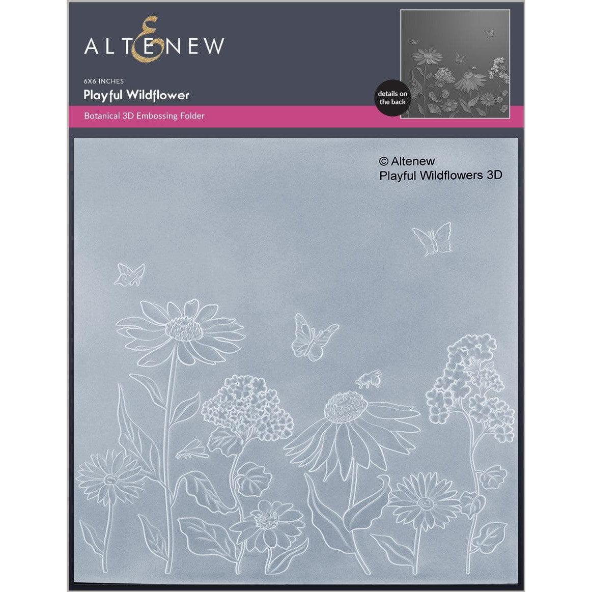 Altenew - 3D Embossing Folder - Playful Wildflower-ScrapbookPal