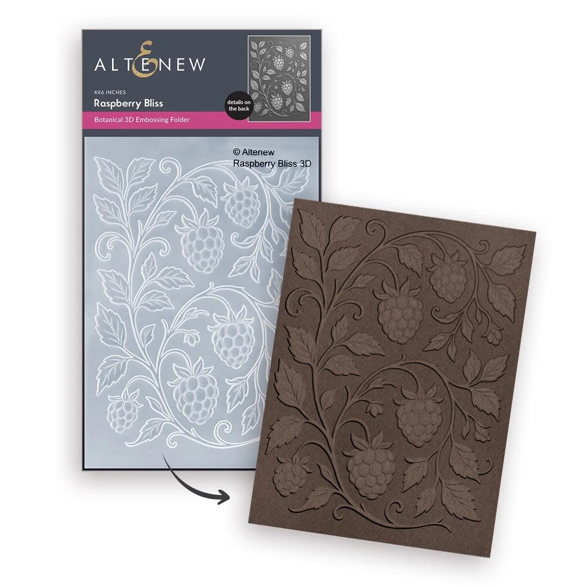 Altenew - 3D Embossing Folder - Raspberry Bliss-ScrapbookPal