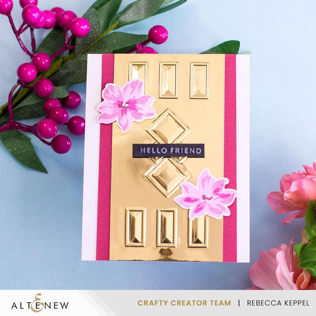 Altenew - 3D Embossing Folder - Regal Facet-ScrapbookPal