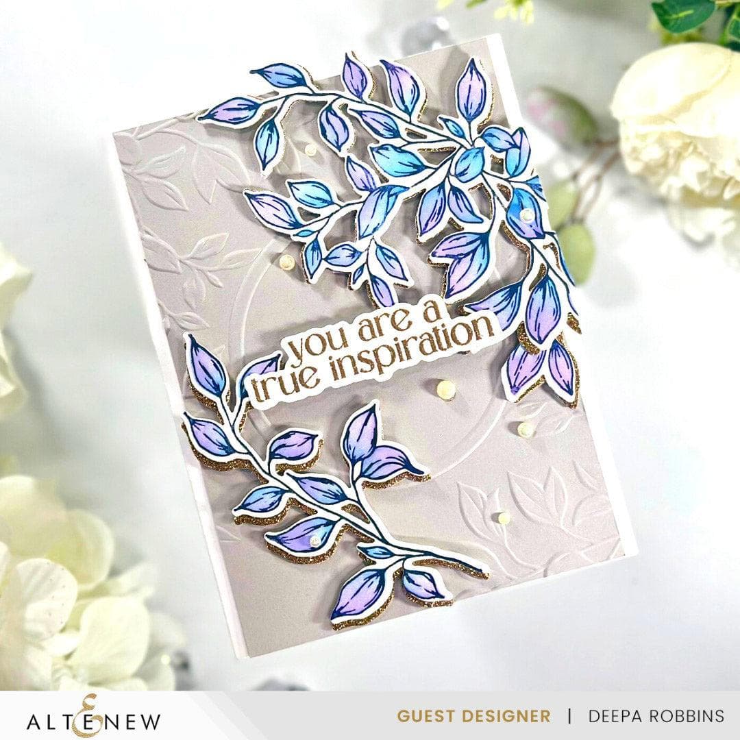 Boo Embossing Folder Altenew - 3D Embossing Folder - Rustling Leaves – ScrapbookPal