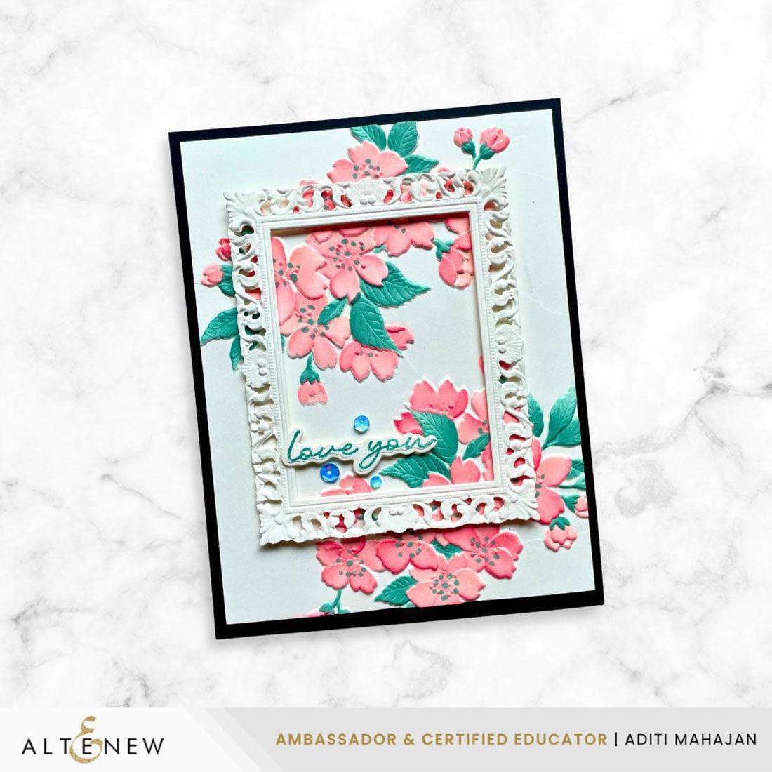 Altenew - 3D Embossing Folder - Sakura Blossoms-ScrapbookPal