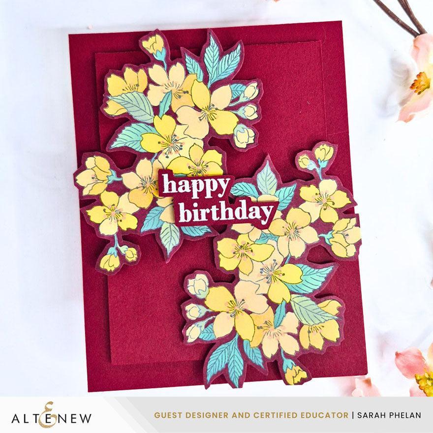 Altenew - 3D Embossing Folder - Sakura Blossoms-ScrapbookPal