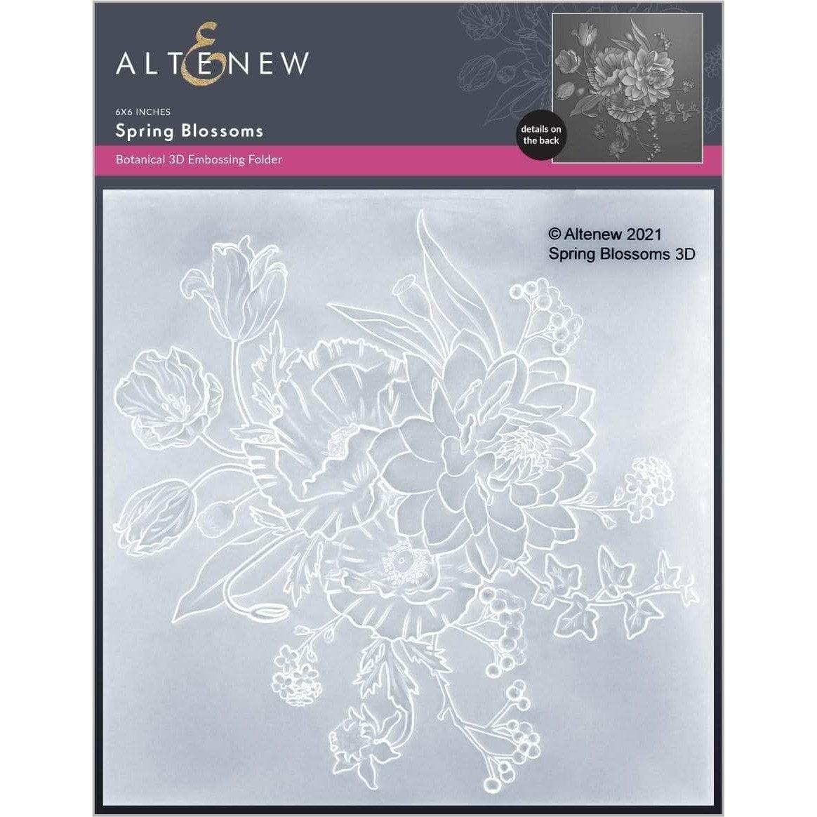 Altenew - 3D Embossing Folder - Spring Blossoms-ScrapbookPal