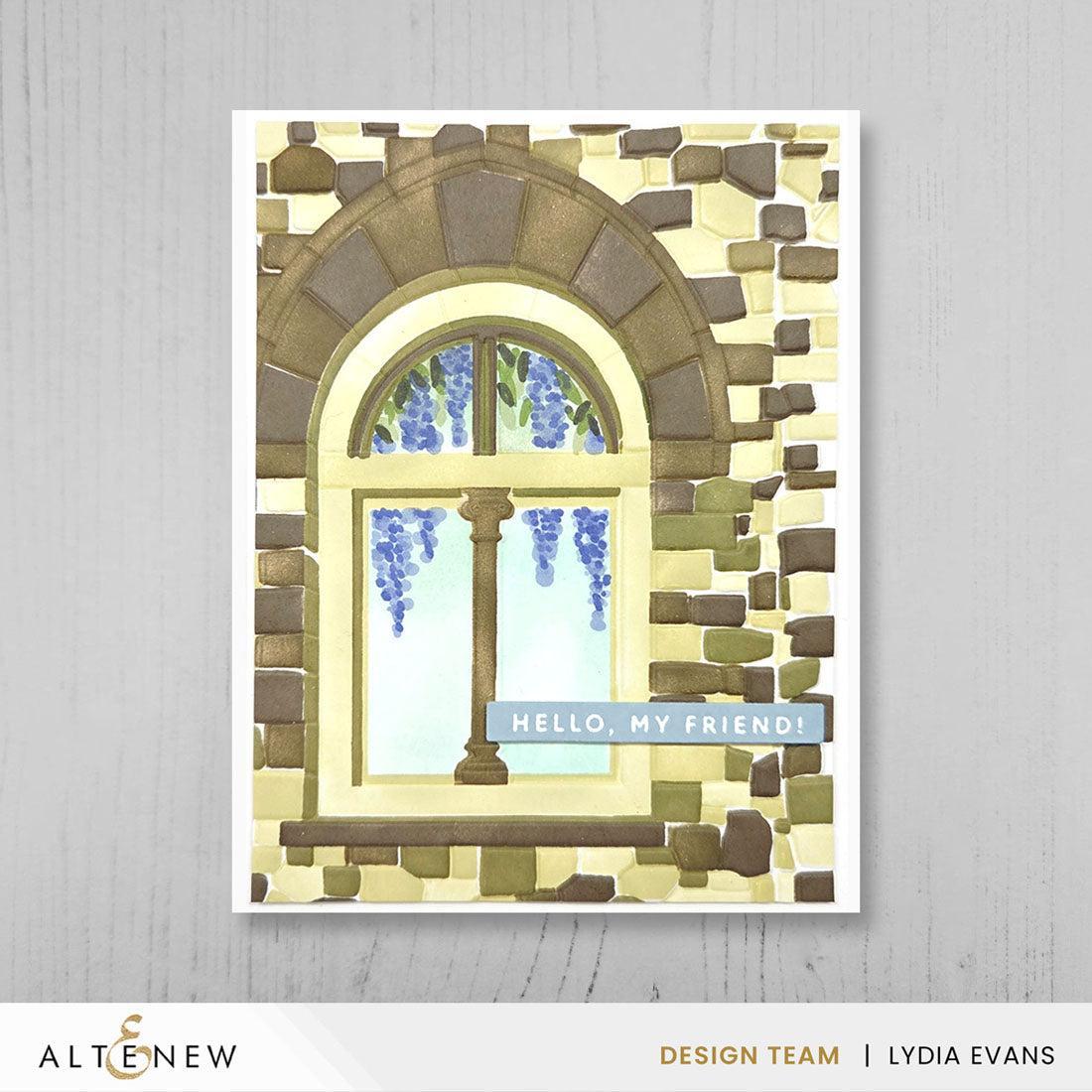 Altenew - 3D Embossing Folder &amp; Stencils - Enchanted Castle Window-ScrapbookPal