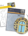 Altenew - 3D Embossing Folder & Stencils - Enchanted Castle Window-ScrapbookPal
