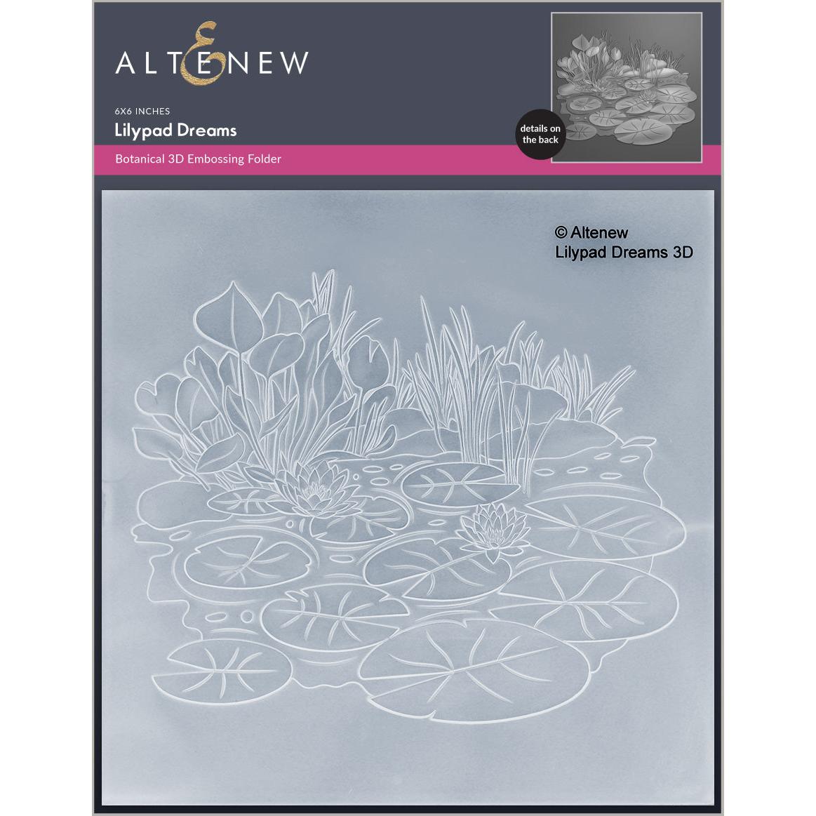 Altenew - 3D Embossing Folder &amp; Stencils - Lilypad Dreams-ScrapbookPal