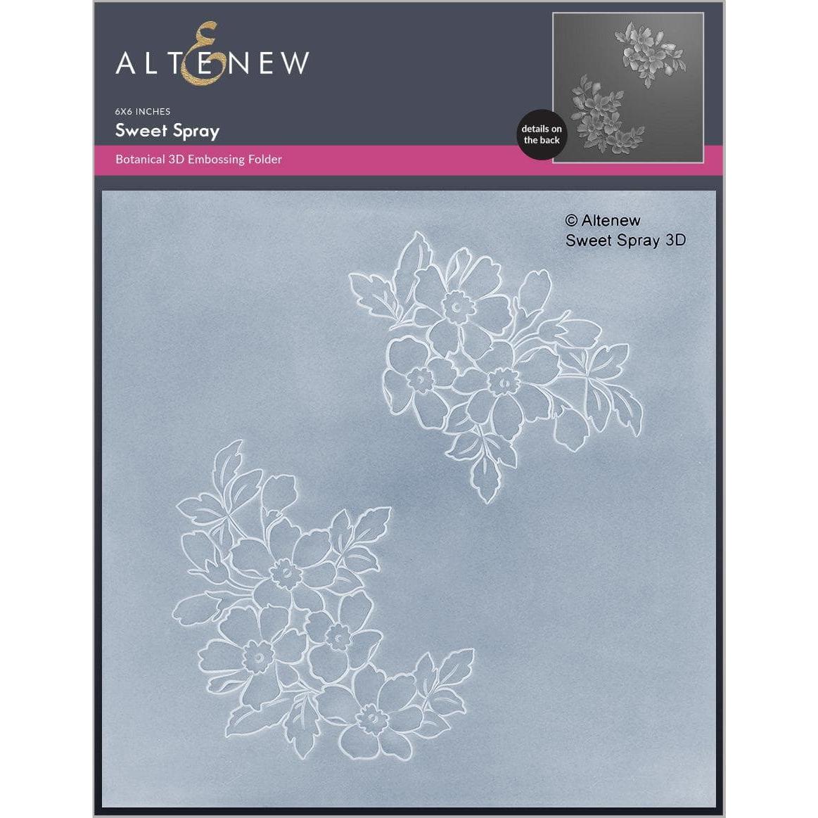 Altenew - 3D Embossing Folder - Sweet Spray-ScrapbookPal