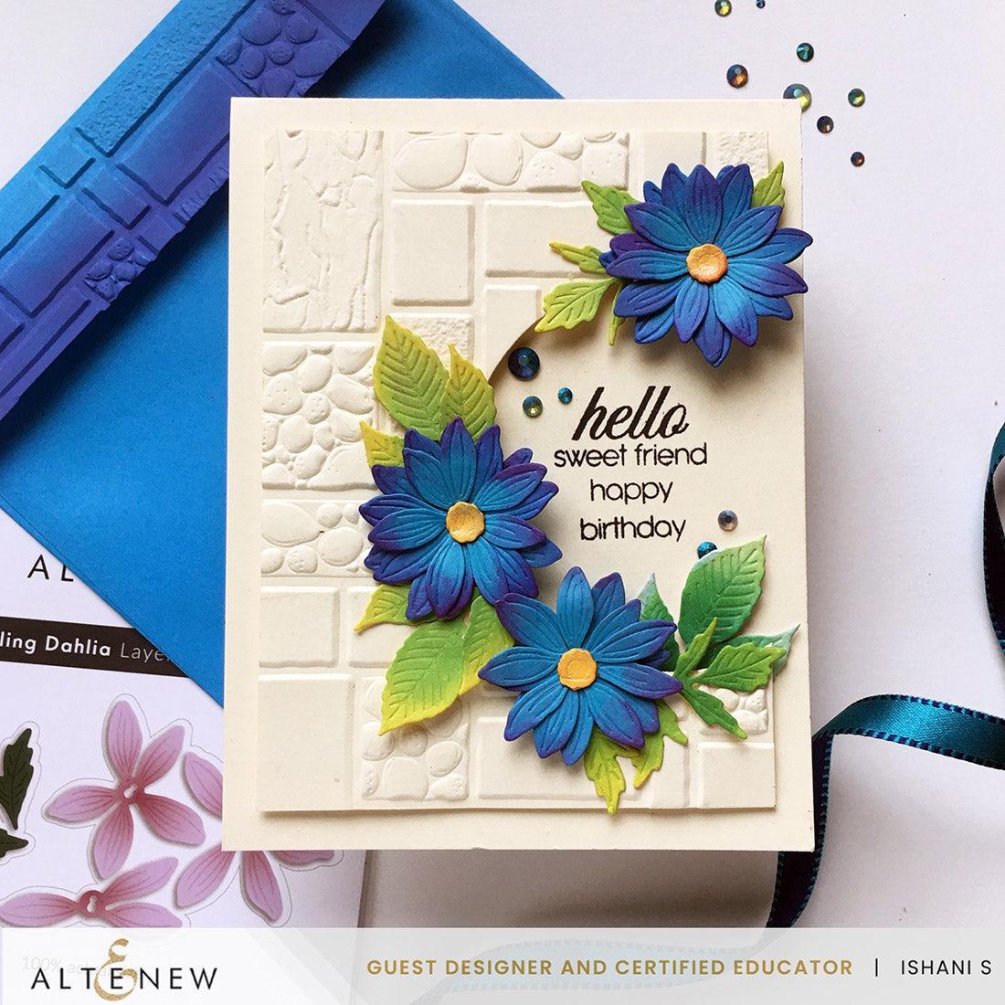 Altenew - 3D Embossing Folder - Textured Tiles-ScrapbookPal