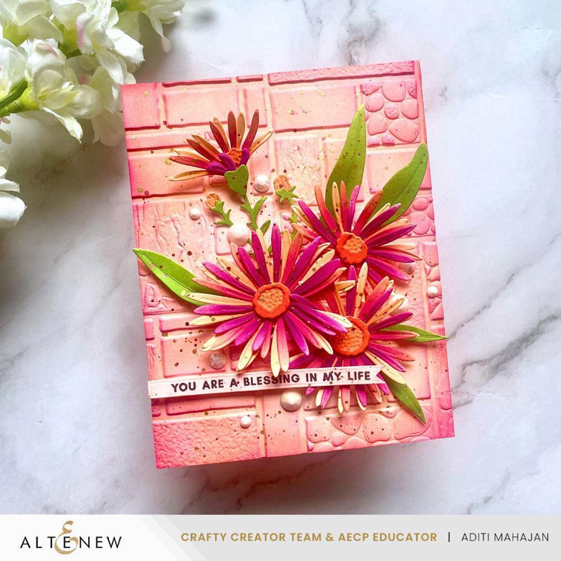 Altenew - 3D Embossing Folder - Textured Tiles-ScrapbookPal
