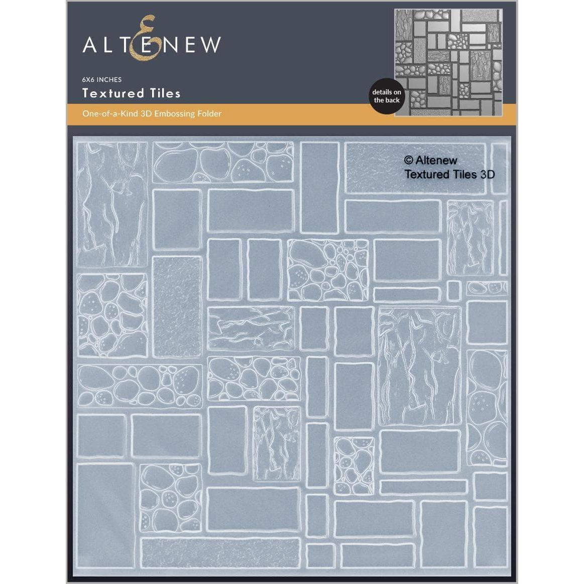 Altenew - 3D Embossing Folder - Textured Tiles-ScrapbookPal