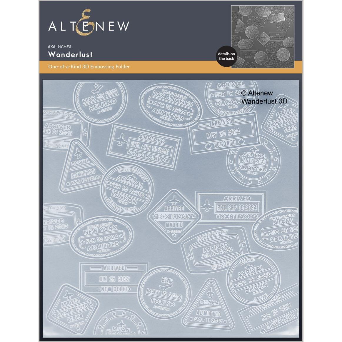 Altenew - 3D Embossing Folder - Wanderlust-ScrapbookPal