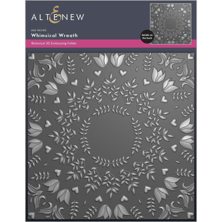 Altenew - 3D Embossing Folder - Whimsical Wreath-ScrapbookPal