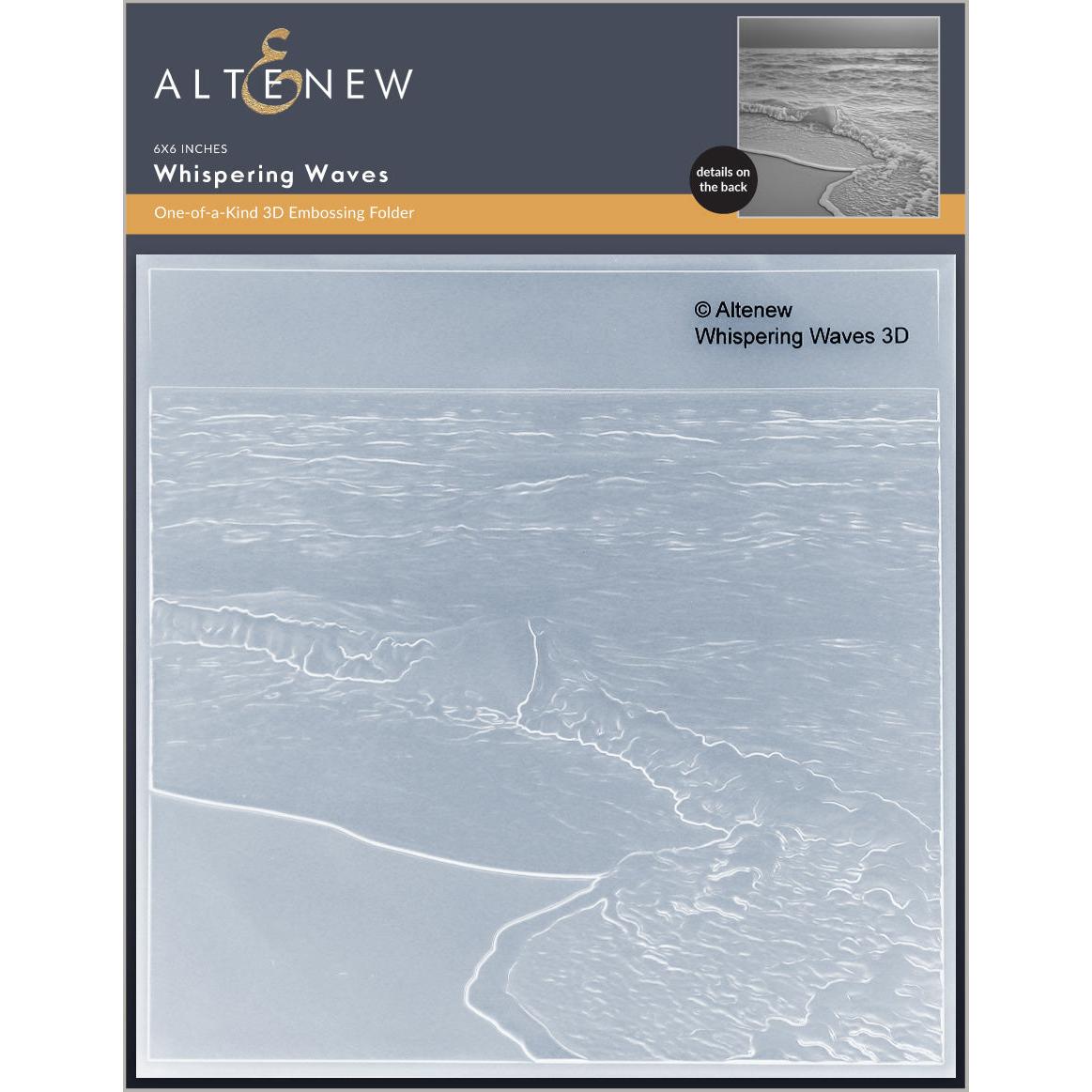 Altenew - 3D Embossing Folder - Whispering Waves-ScrapbookPal