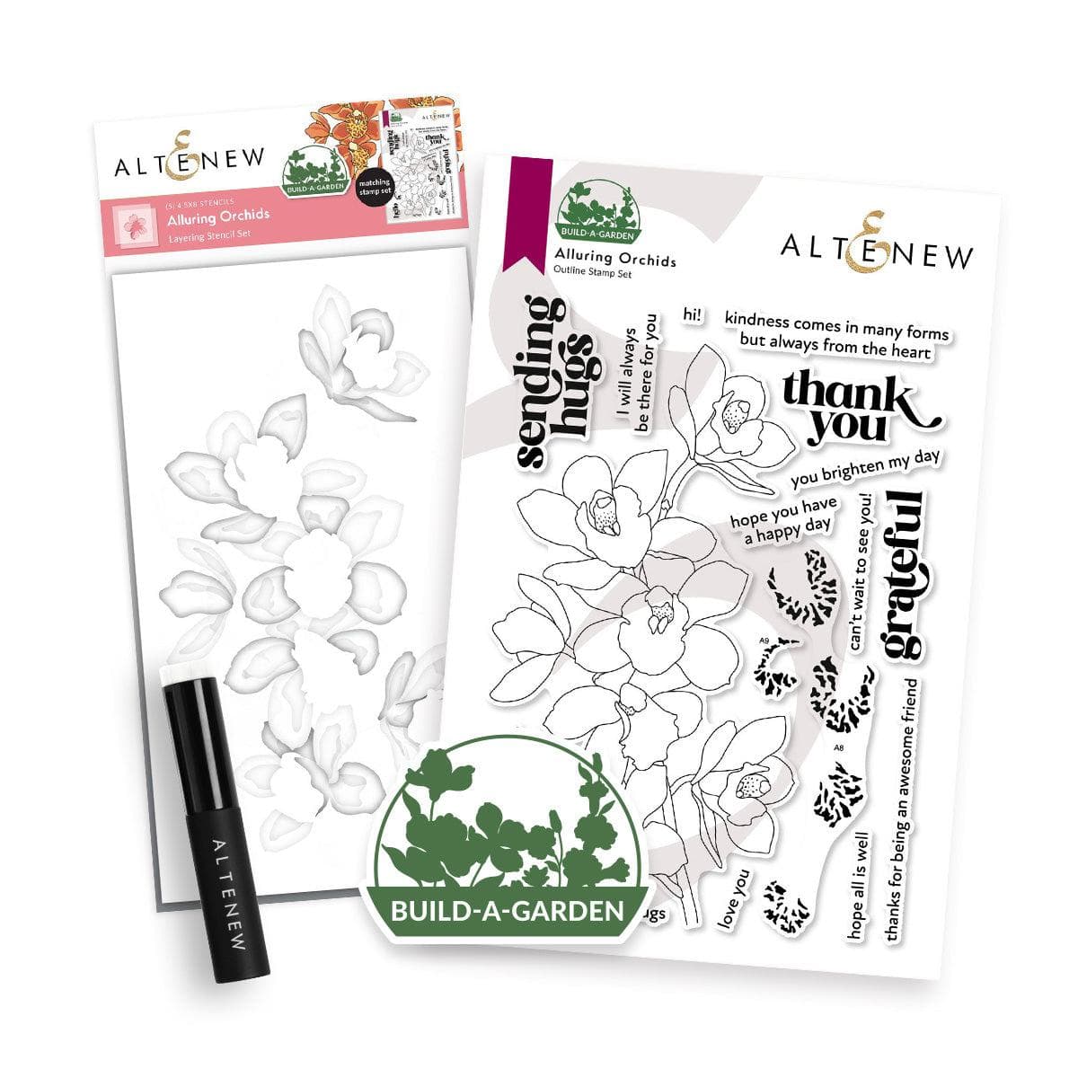 Altenew - Build-A-Garden: Alluring Orchids Bundle-ScrapbookPal