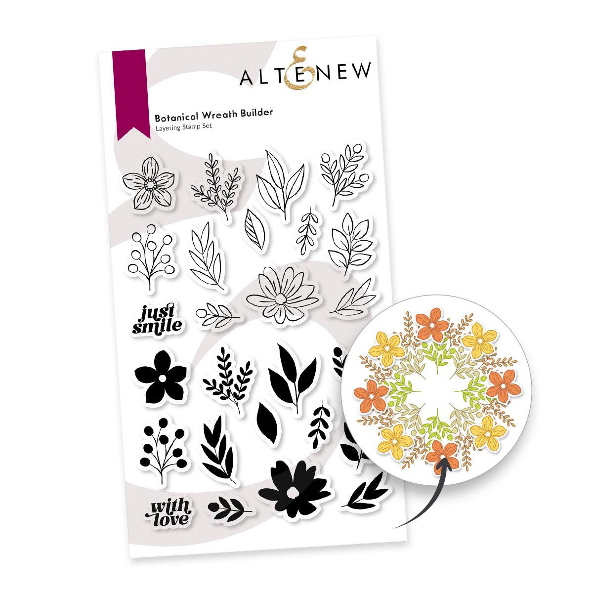 Altenew - Clear Stamps - Botanical Wreath Builder-ScrapbookPal