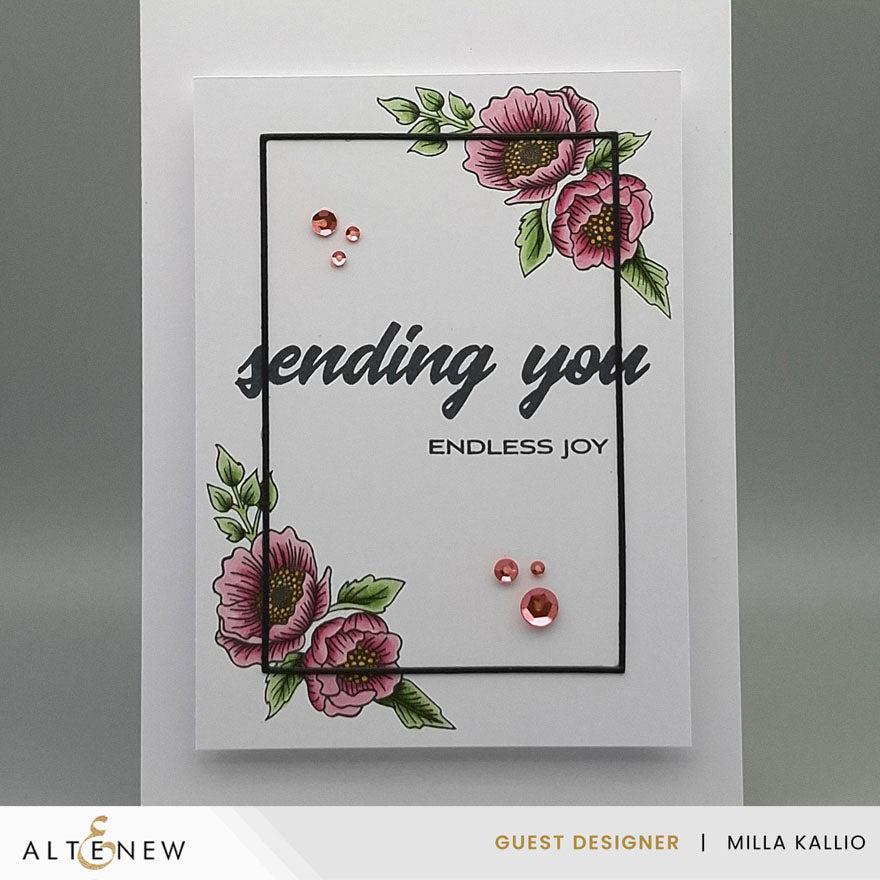 Altenew - Clear Stamps - Cornered Blooms-ScrapbookPal