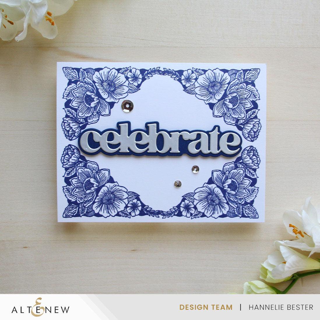 Altenew - Clear Stamps - Cornered Blooms-ScrapbookPal