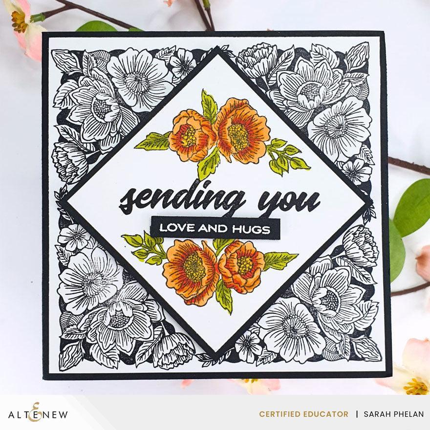 Altenew - Clear Stamps - Cornered Blooms-ScrapbookPal