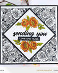Altenew - Clear Stamps - Cornered Blooms-ScrapbookPal