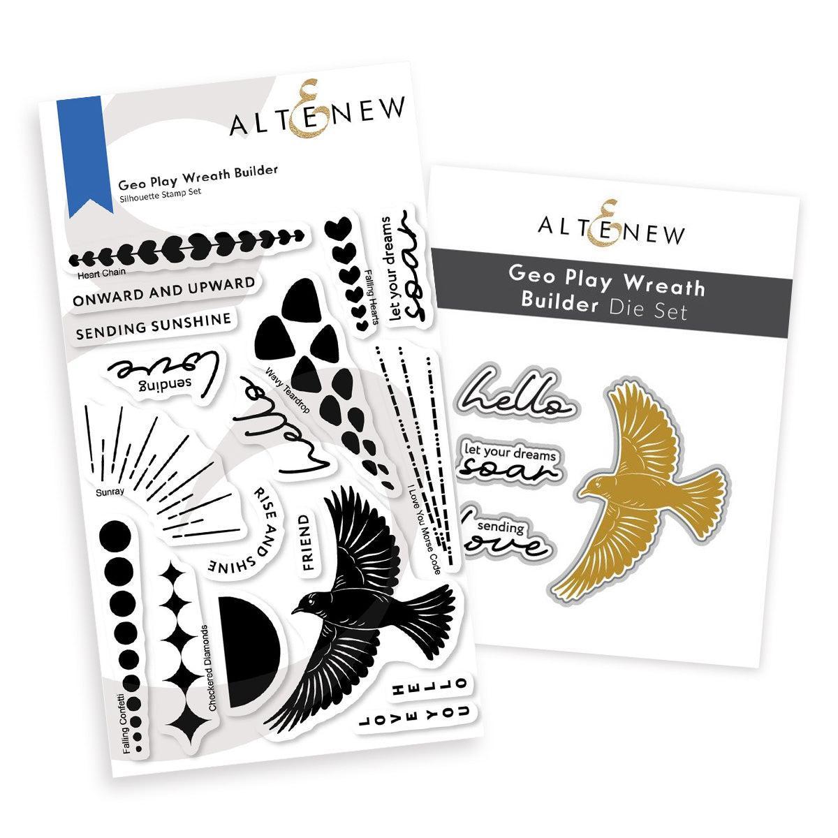 Altenew - Clear Stamps & Dies - Geo Play Wreath Builder-ScrapbookPal
