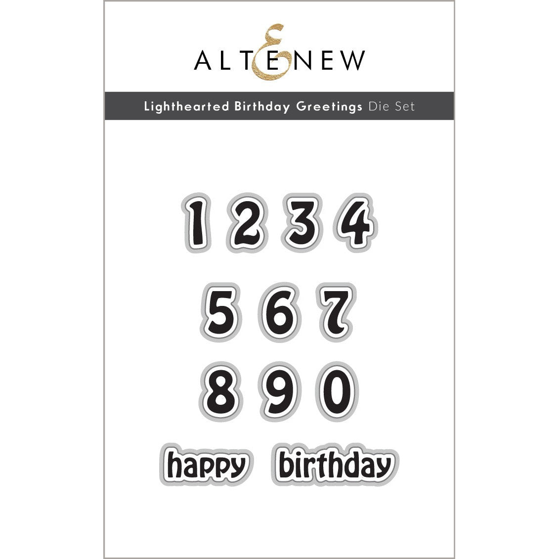 Altenew - Clear Stamps &amp; Dies - Lighthearted Birthday Greetings-ScrapbookPal
