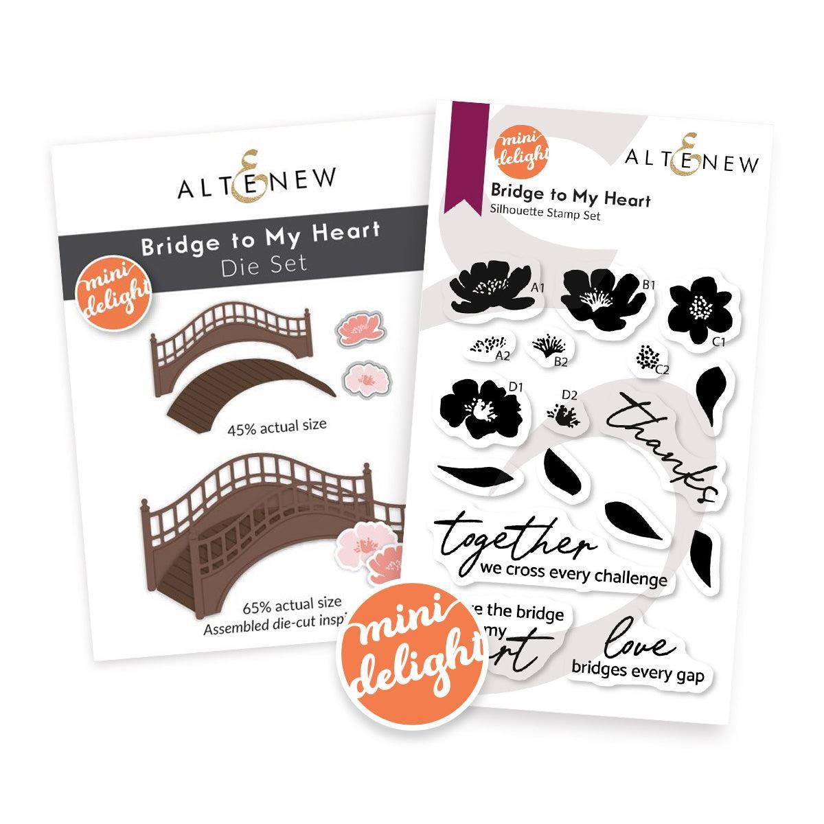 Altenew - Clear Stamps &amp; Dies - Mini Delight: Bridge to My Heart-ScrapbookPal