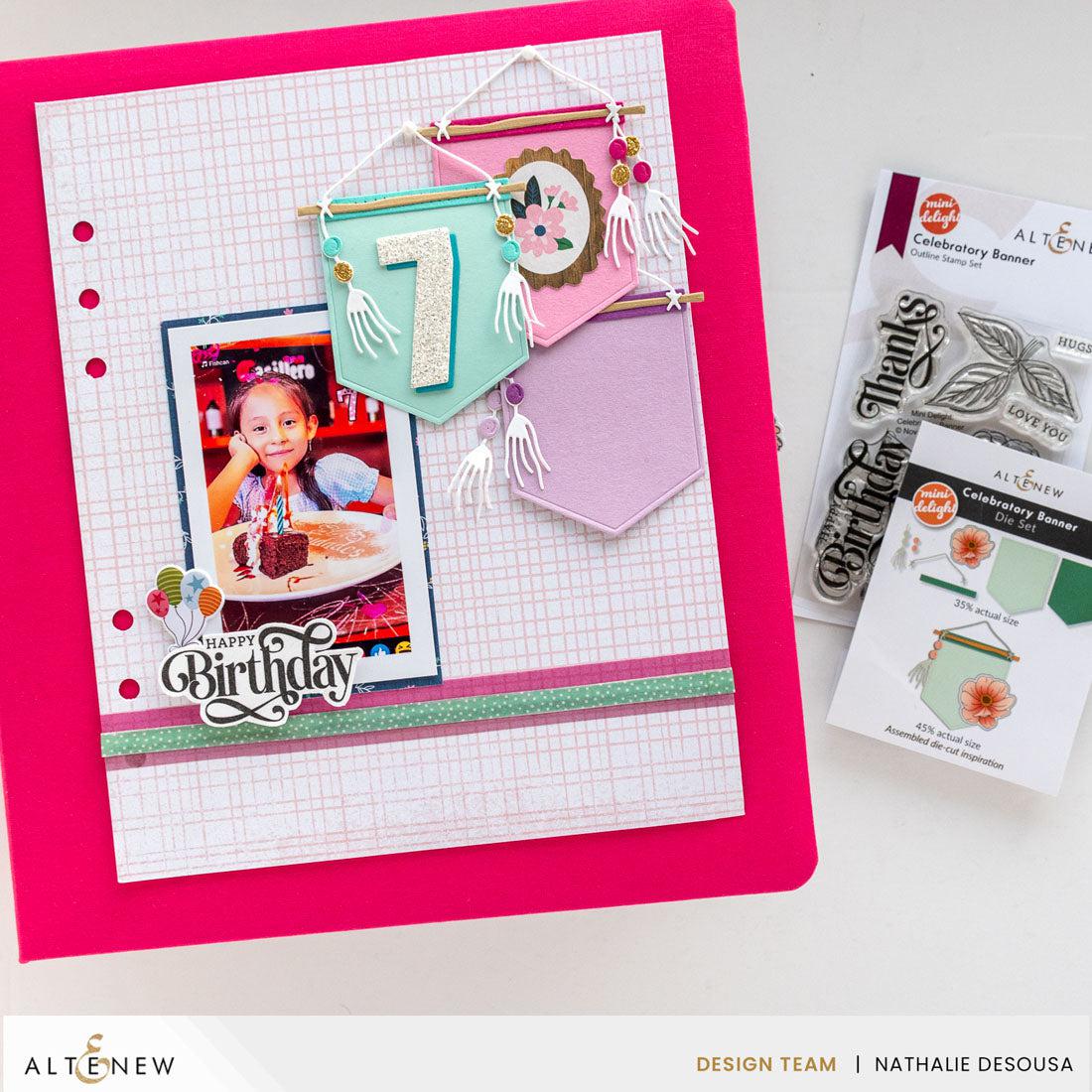 Altenew - Clear Stamps & Dies - Mini Delight: Celebratory Banner-ScrapbookPal