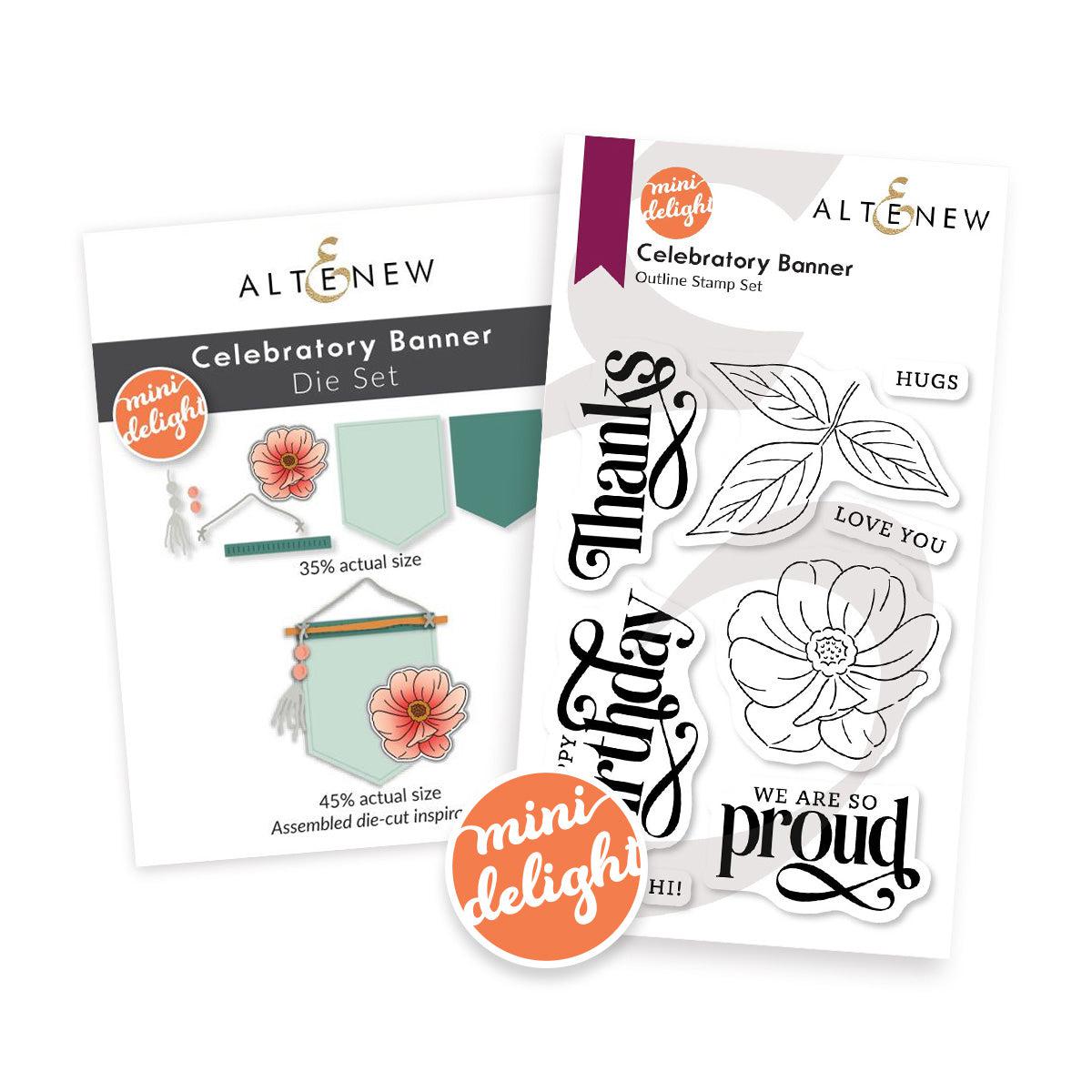 Altenew - Clear Stamps & Dies - Mini Delight: Celebratory Banner-ScrapbookPal