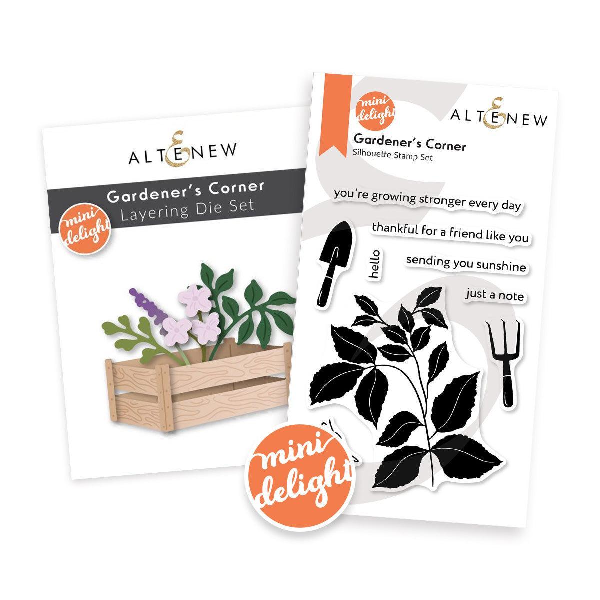 Altenew - Clear Stamps & Dies - Mini Delight: Gardener's Corner-ScrapbookPal
