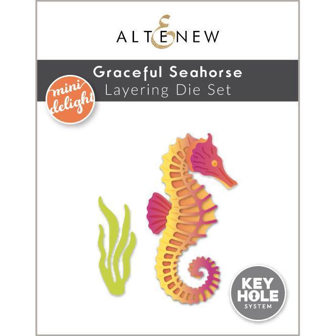 Altenew - Clear Stamps & Dies - Mini Delight: Graceful Seahorse-ScrapbookPal
