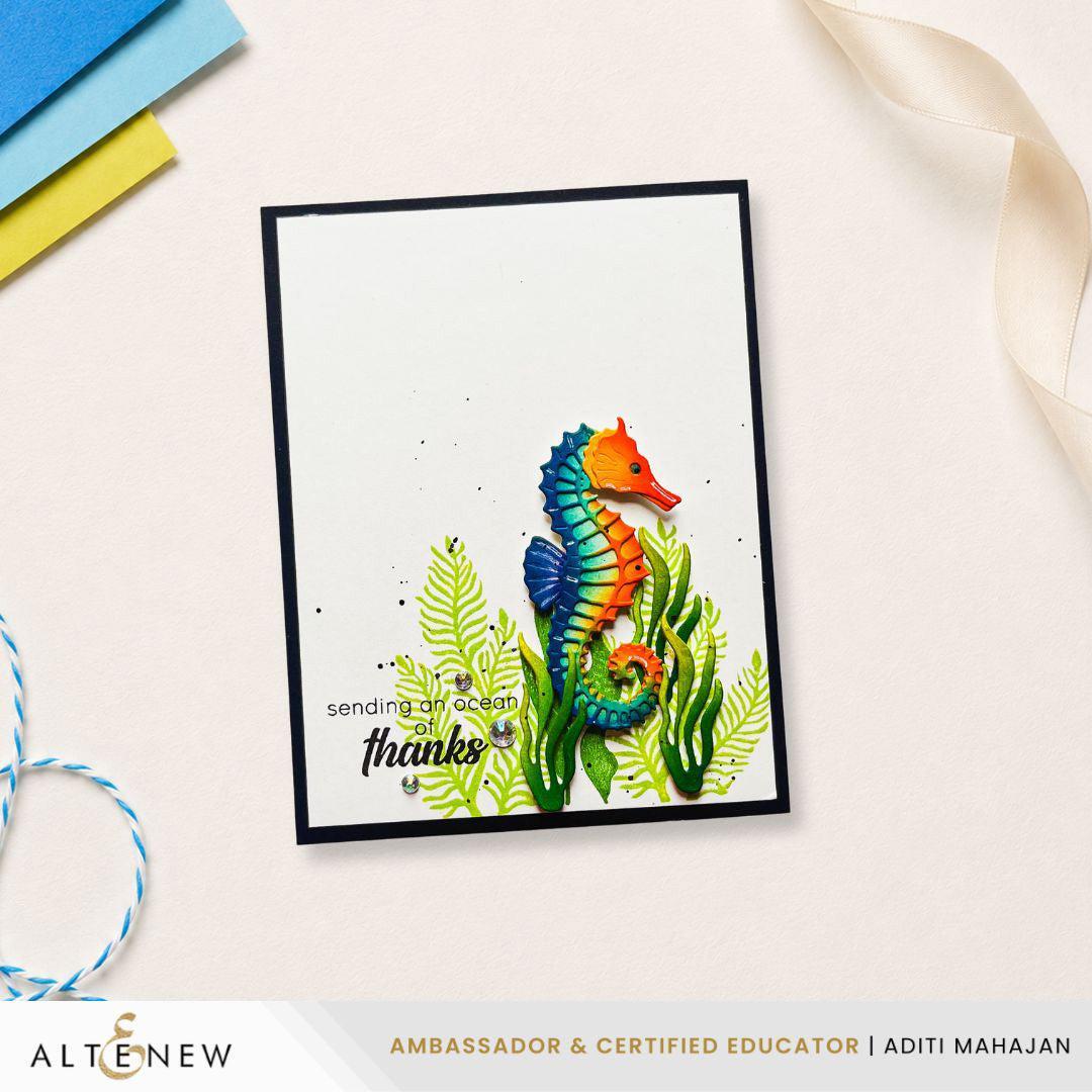 Altenew - Clear Stamps & Dies - Mini Delight: Graceful Seahorse-ScrapbookPal