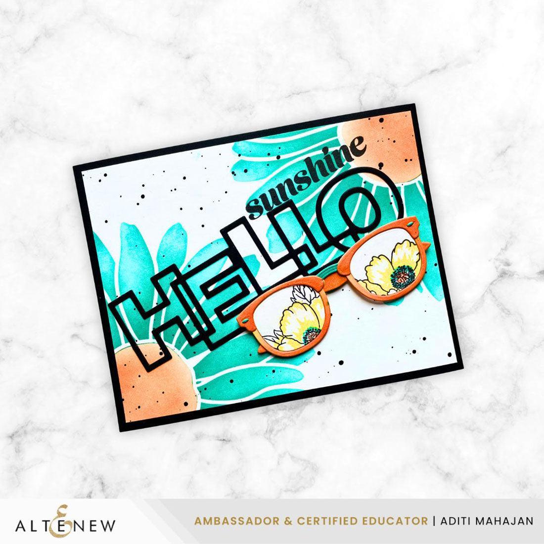 Altenew - Clear Stamps & Dies - Mini Delight: Stylish Shades-ScrapbookPal