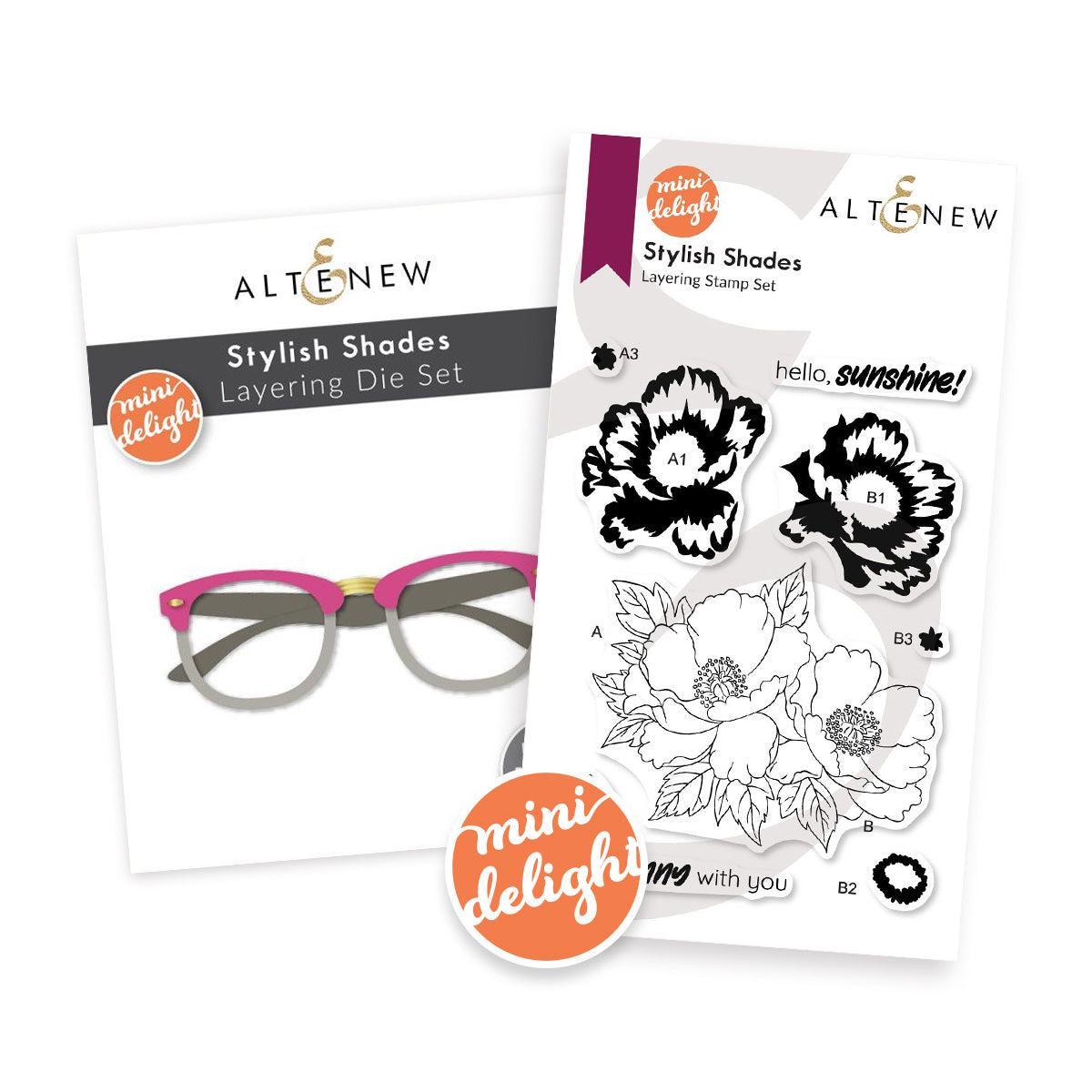 Altenew - Clear Stamps & Dies - Mini Delight: Stylish Shades-ScrapbookPal