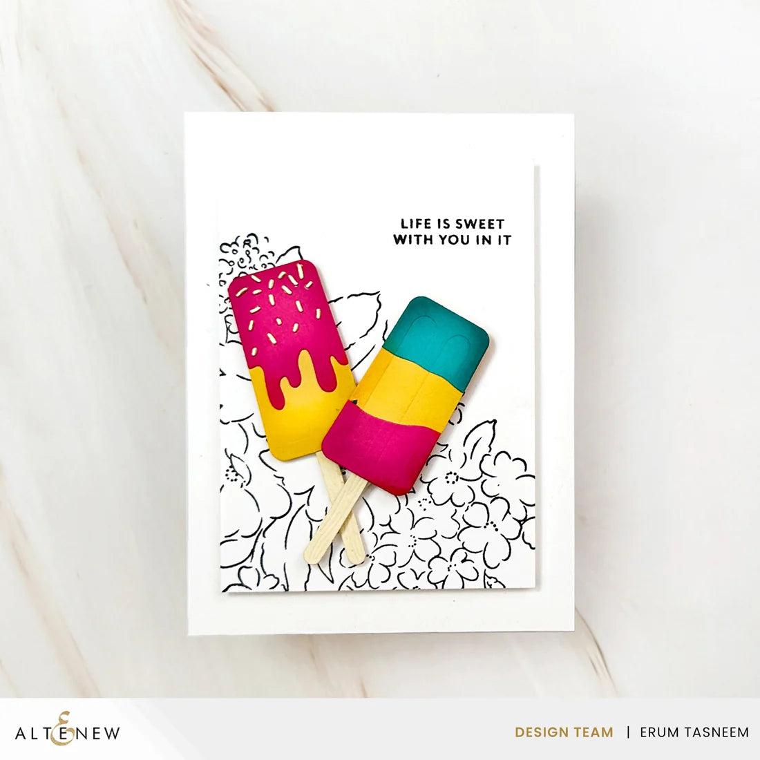 Altenew - Clear Stamps &amp; Dies - Mini Delight: Sweet Popsicles-ScrapbookPal