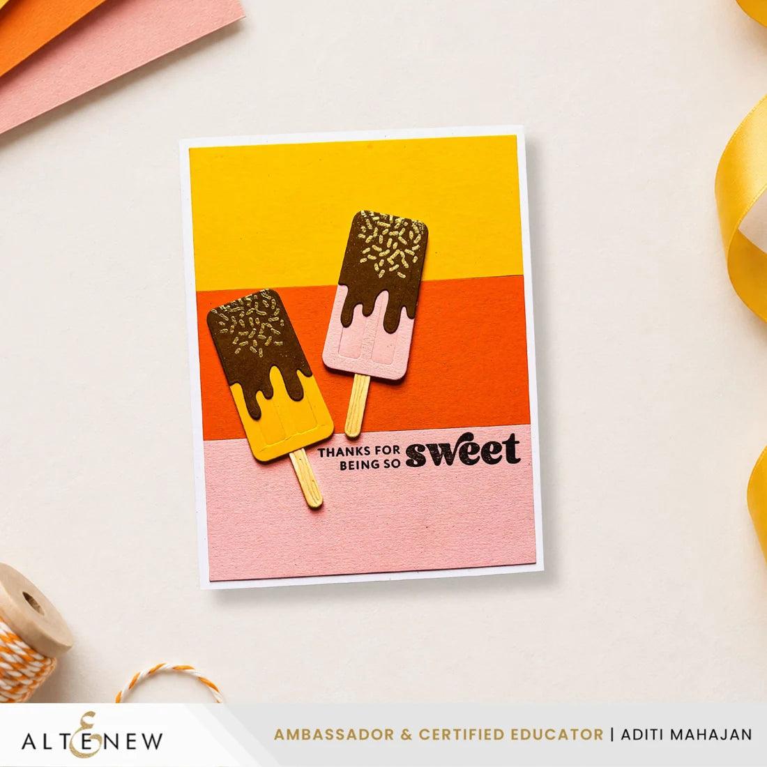Altenew - Clear Stamps &amp; Dies - Mini Delight: Sweet Popsicles-ScrapbookPal