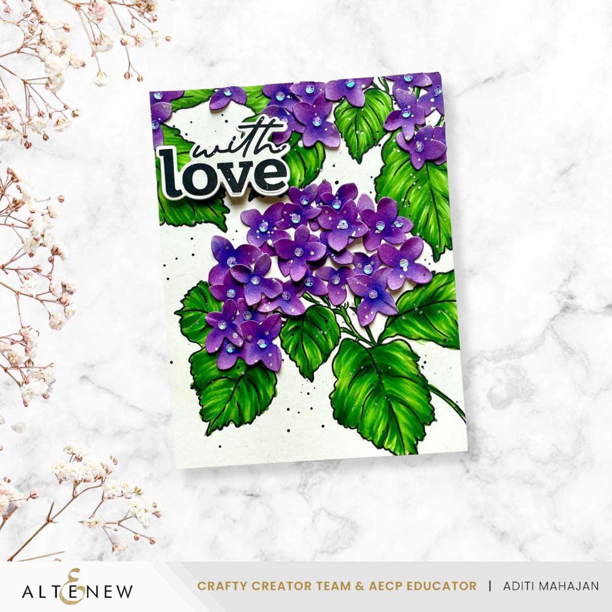 Altenew - Clear Stamps & Dies - Pop-It-Up: Blooming Hydrangea-ScrapbookPal