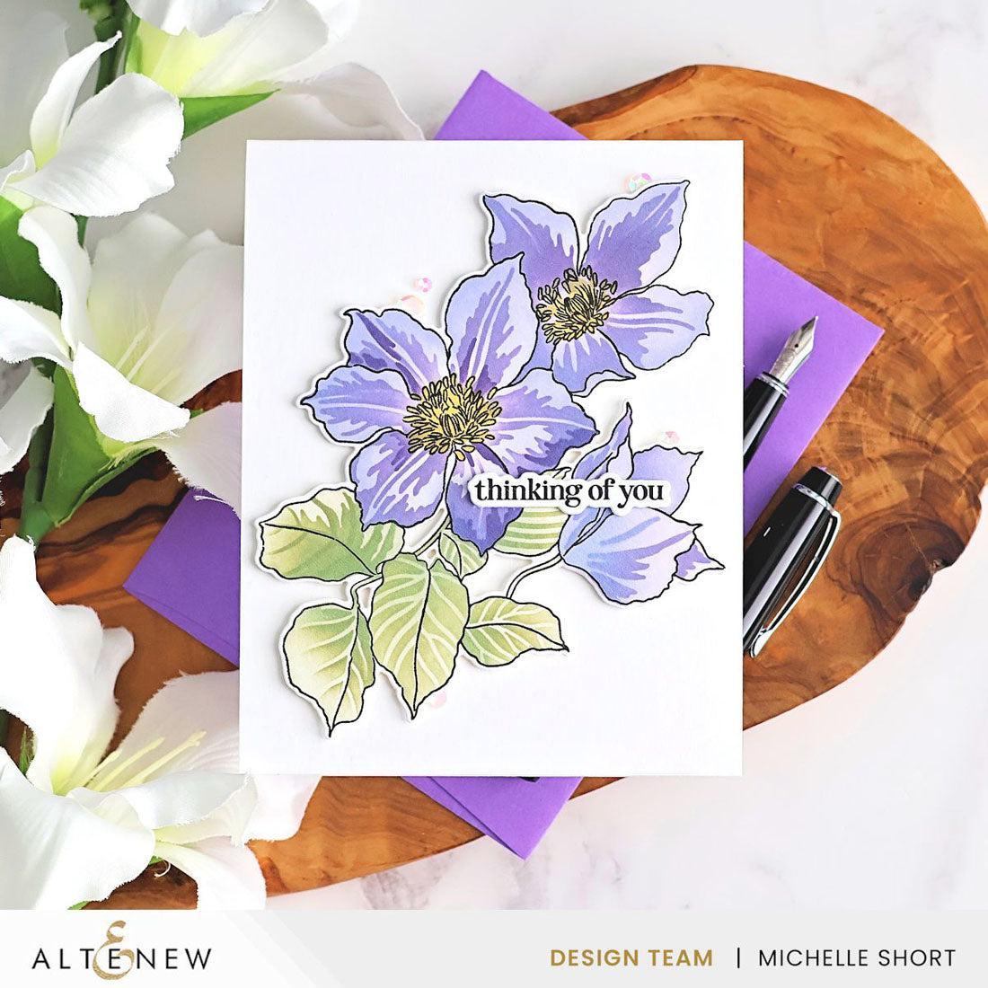 Altenew - Clear Stamps, Dies &amp; Stencils - Build-A-Garden: Climbing Clematis-ScrapbookPal