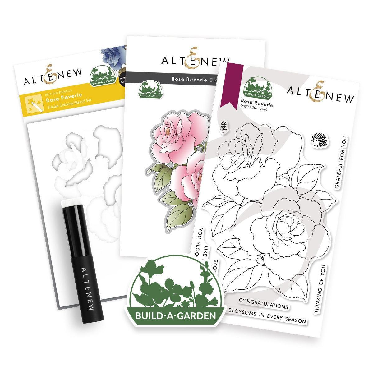 Altenew - Clear Stamps, Dies & Stencils - Build-A-Garden: Rose Reverie-ScrapbookPal