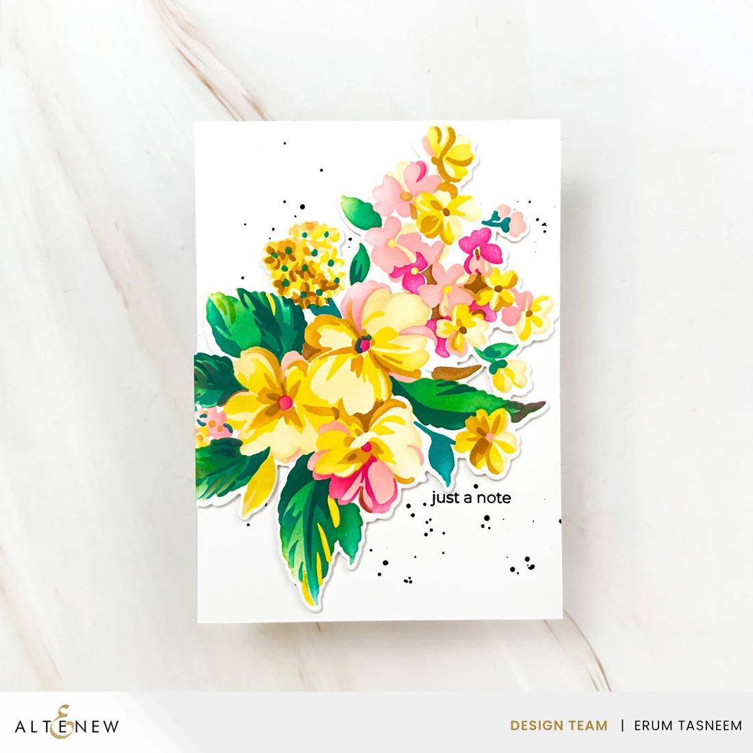 Altenew - Clear Stamps, Dies &amp; Stencils - Build-A-Garden: Softly Sketched Blooms-ScrapbookPal