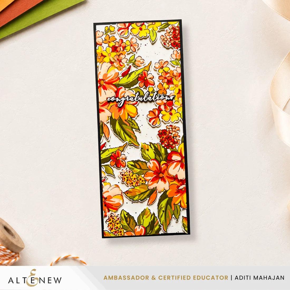 Altenew - Clear Stamps, Dies &amp; Stencils - Build-A-Garden: Softly Sketched Blooms-ScrapbookPal