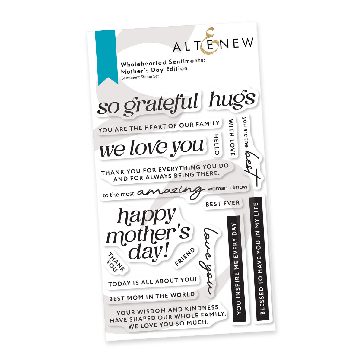 Altenew - Clear Stamps & Dies - Wholehearted Sentiments: Mother’s Day Edition-ScrapbookPal