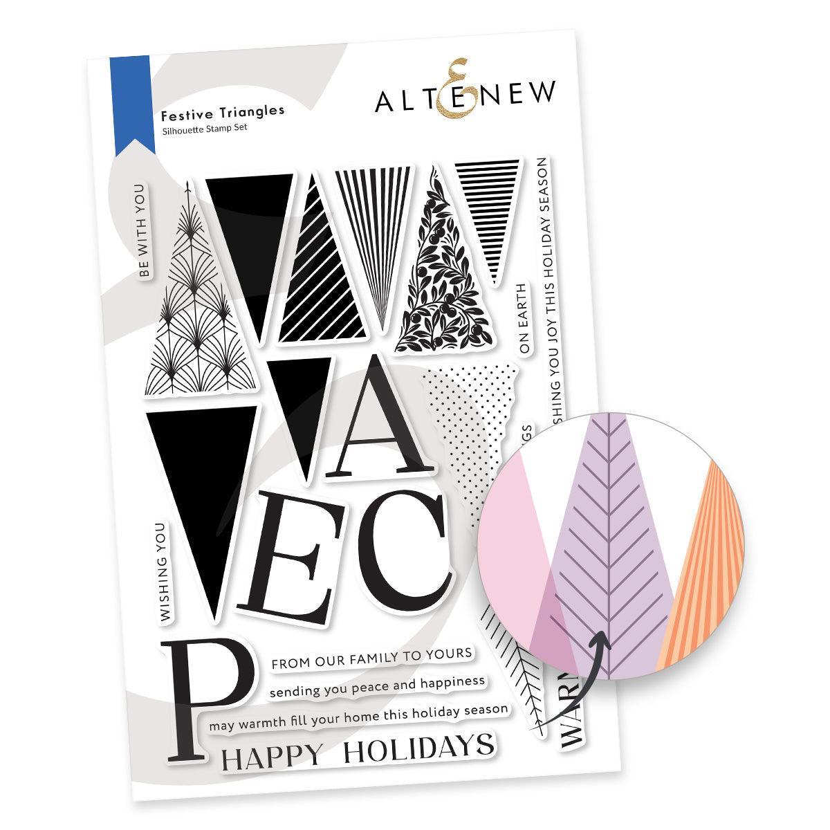 Altenew - Clear Stamps - Festive Triangles-ScrapbookPal