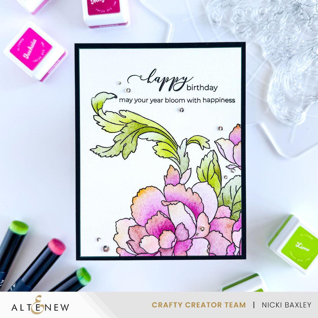 Altenew - Clear Stamps - Flourishing Bouquet-ScrapbookPal