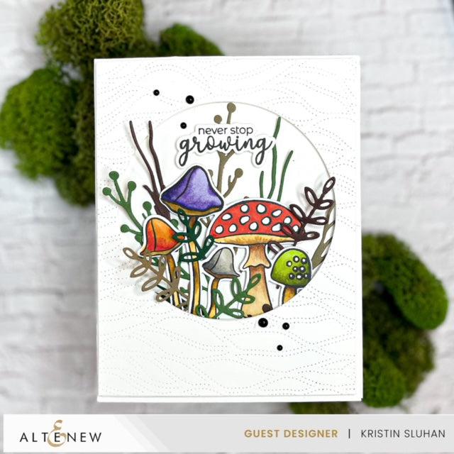 Altenew - Clear Stamps - Mushroom Sentiments-ScrapbookPal