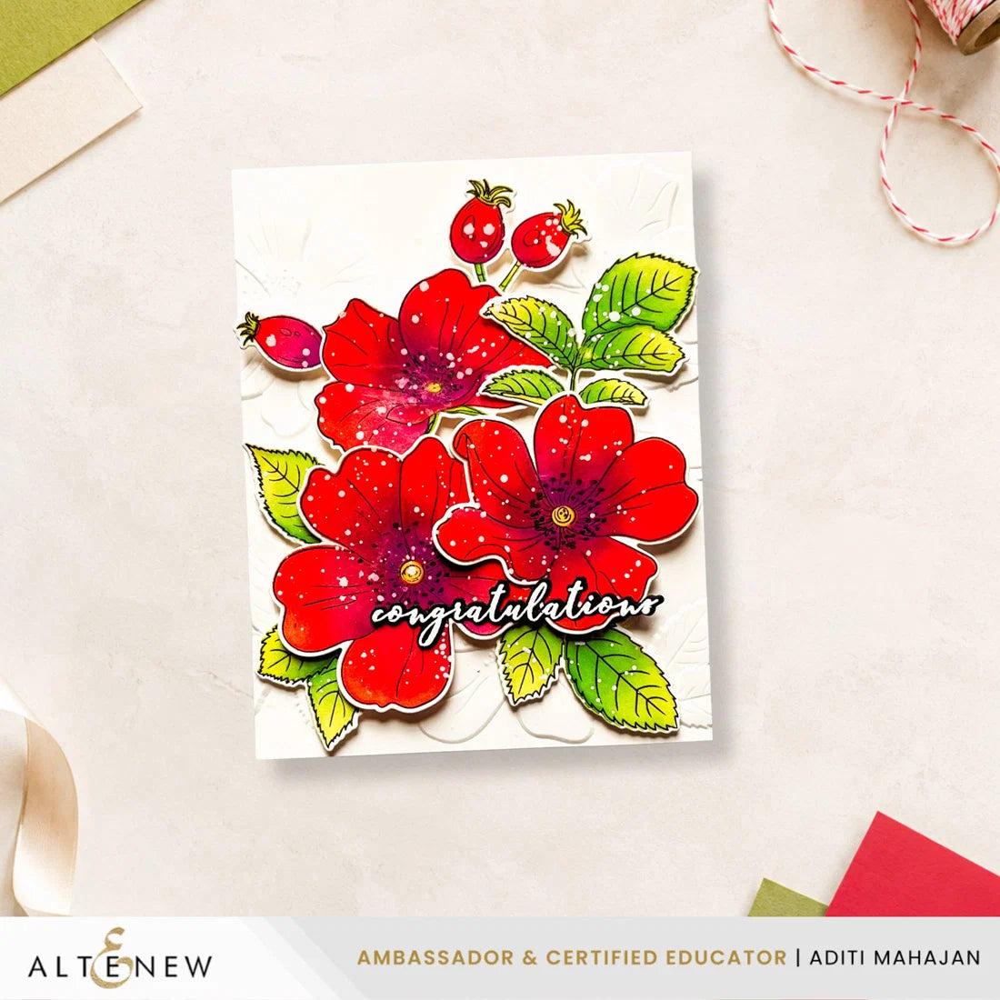 Altenew - Clear Stamps - One-Go: Briar Blossoms-ScrapbookPal