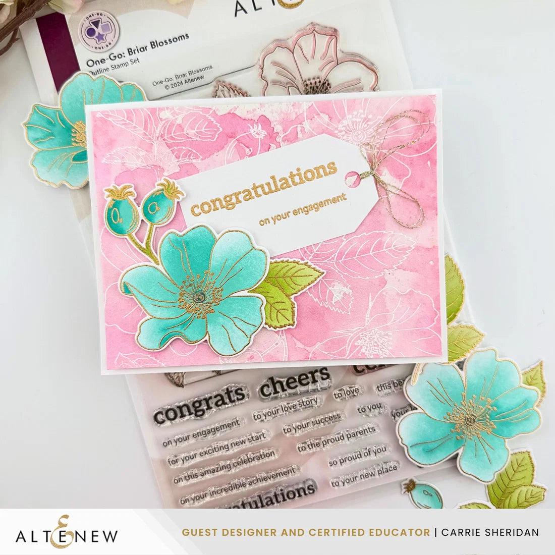 Altenew - Clear Stamps - One-Go: Briar Blossoms-ScrapbookPal