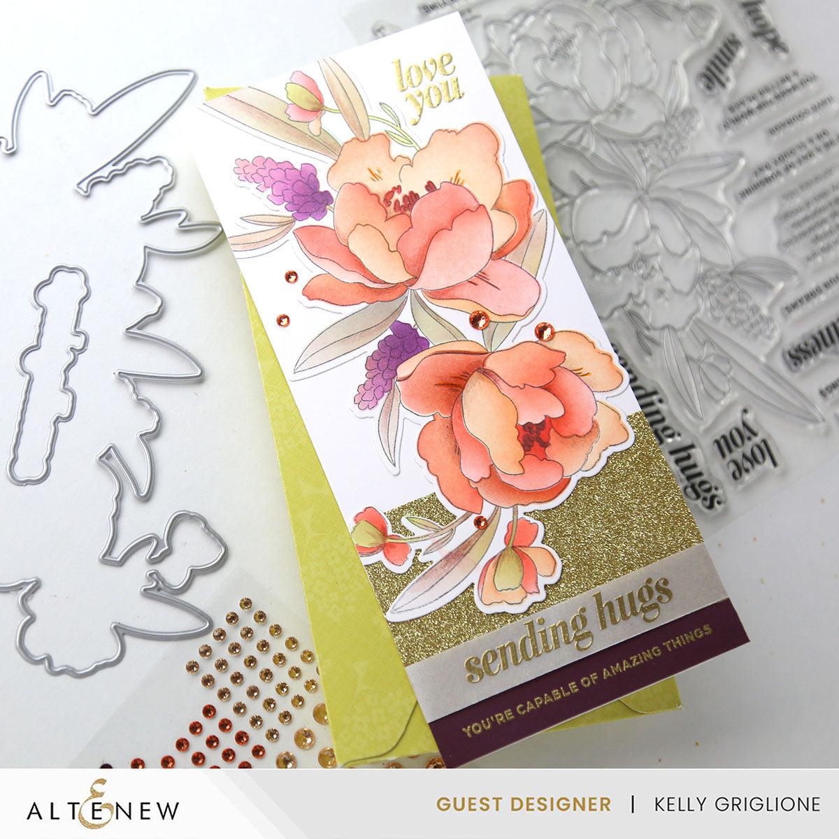 Altenew - Clear Stamps - Peony &amp; Lilac Swag-ScrapbookPal