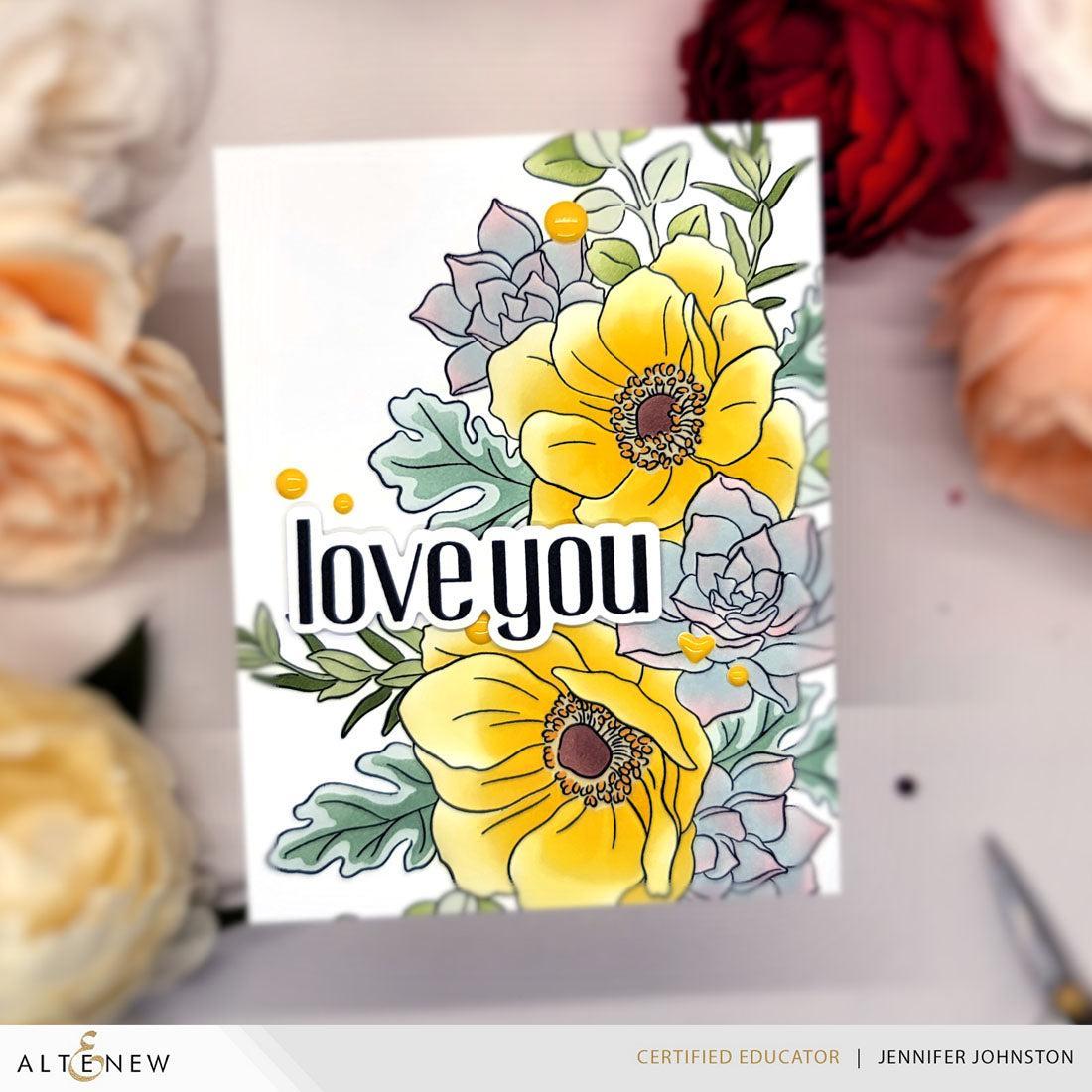Altenew - Clear Stamps & Stencils - Build-A-Garden: Captivating Floral Swag-ScrapbookPal