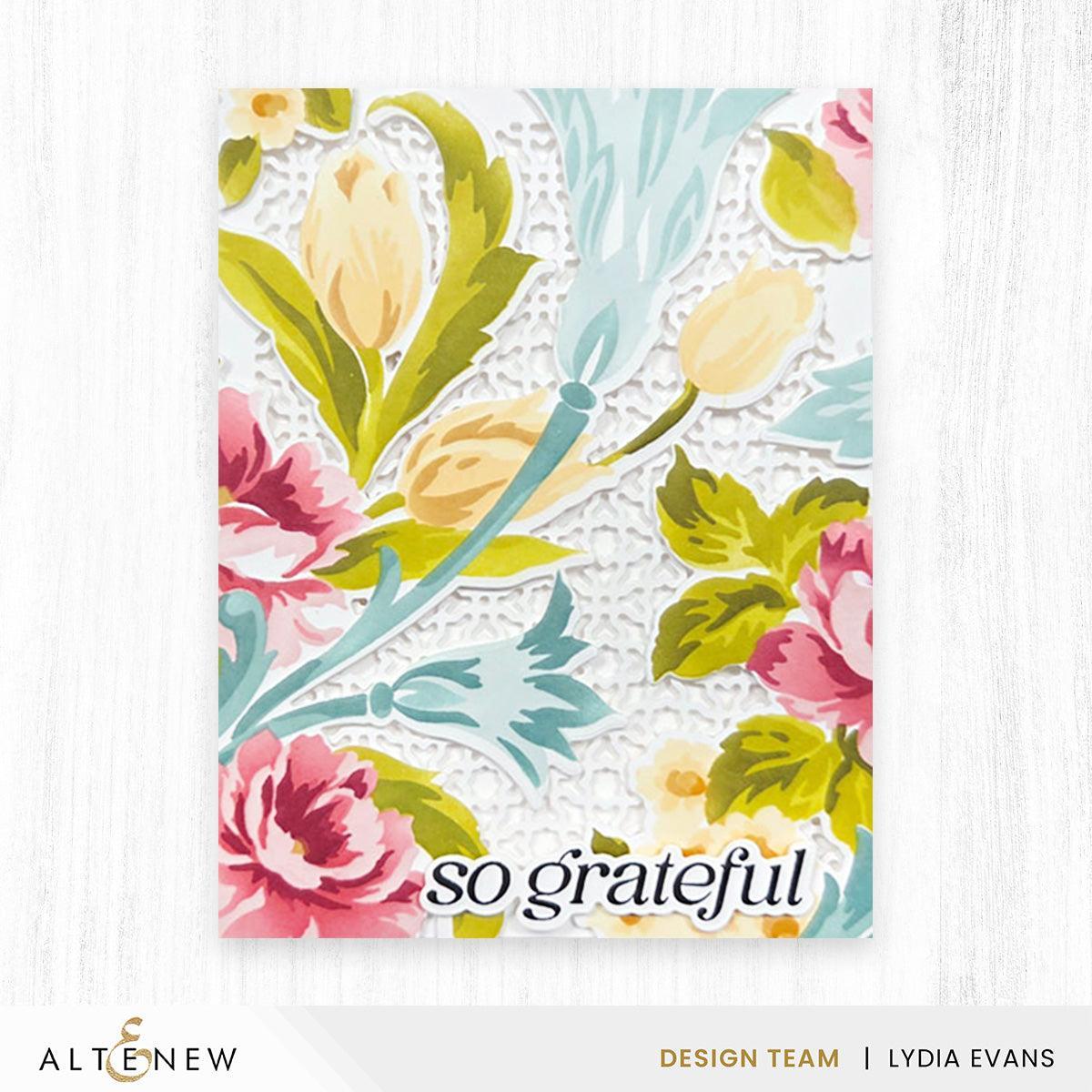 Altenew - Clear Stamps &amp; Stencils - Build-A-Garden: Flourished Flora-ScrapbookPal