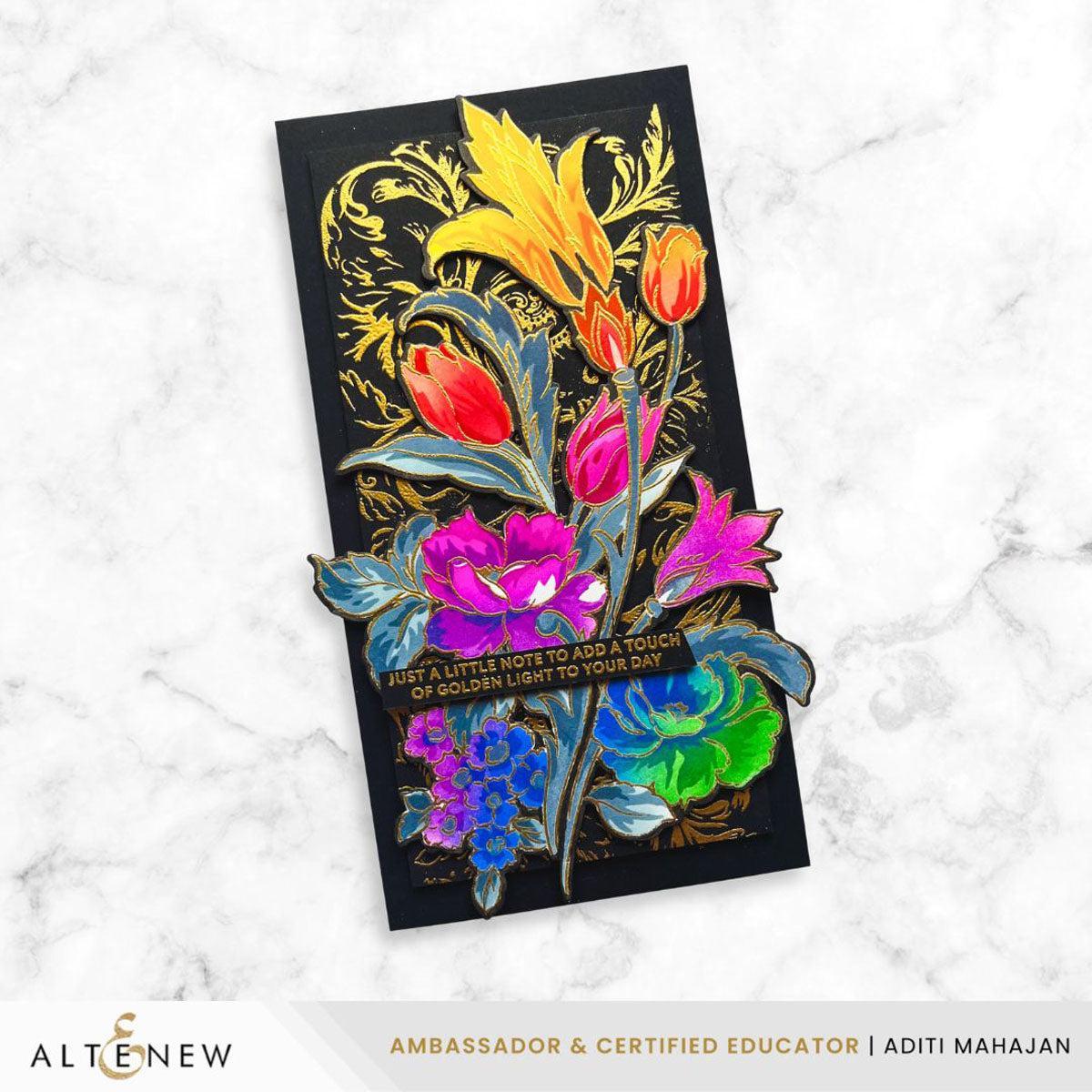 Altenew - Clear Stamps & Stencils - Build-A-Garden: Flourished Flora-ScrapbookPal